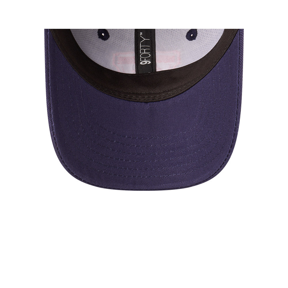 Melbourne Demons Youth Hat - AFL 2025 Badged Navy Blue OTC 9Forty Kids Strapback Cap - New Era